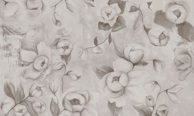 Wall Art Kotone Beige - mural w kwiaty