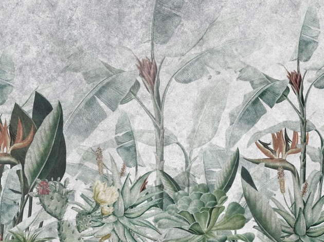 Wall Art Rainforest - mural w liście