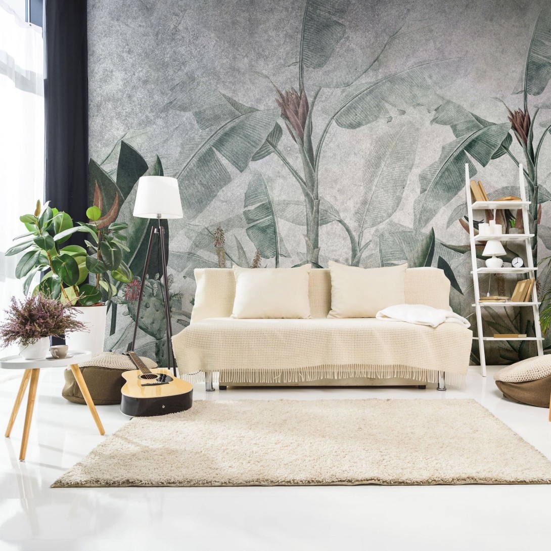 Wall Art Rainforest - mural w liście