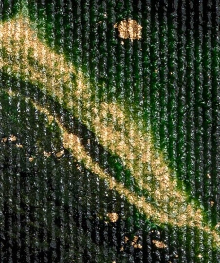 Wall Art Emerald Tsuru - mural żurawie