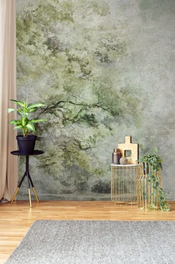 Wall Art Sanctuary Green - mural drzewo