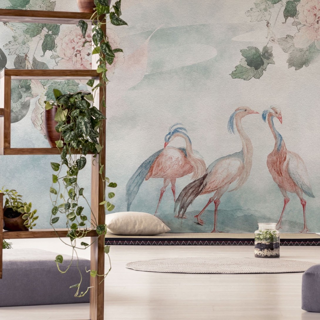 Wall Art Eden - mural rajskie ptaki