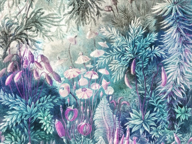 Wall Art Fairytale Blue - mural las