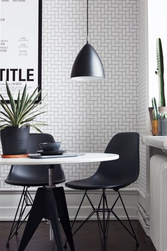 Tapeta Eco Black & White 6071 Brick