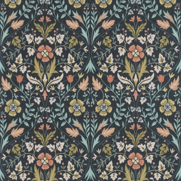 Tapeta Casadeco Arts & Crafts 86336406 Archibald - tapeta vintage