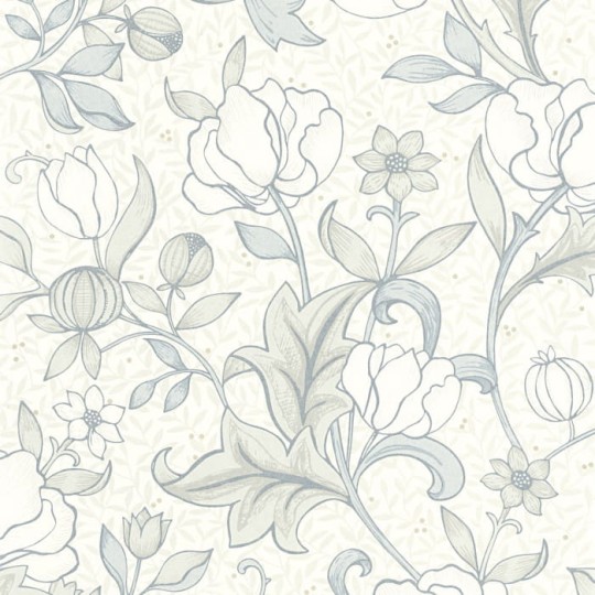 Tapeta Casadeco Arts & Crafts 86340218 Isabella - tapeta kwiaty