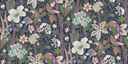 Tapeta Boras Tapeter Swedish Designer 2082 Hannas tapeter Friviva - tapeta kwiaty