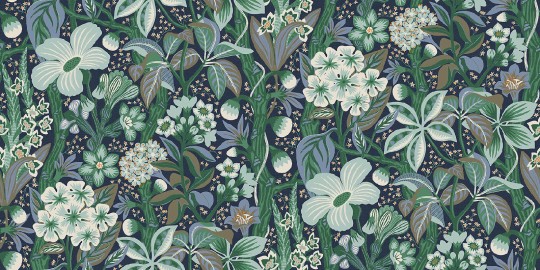 Tapeta Boras Tapeter Swedish Designer 2081 Hannas tapeter Friviva - tapeta kwiaty