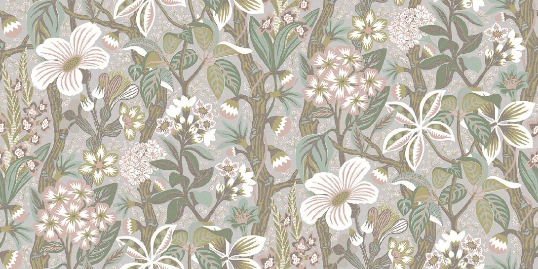 Tapeta Boras Tapeter Swedish Designer 2080 Hannas tapeter Friviva - tapeta kwiaty