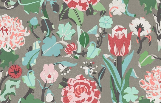 Tapeta Boras Tapeter Swedish Designer 2070 Petras tapeter Myrtle - tapeta kwiaty