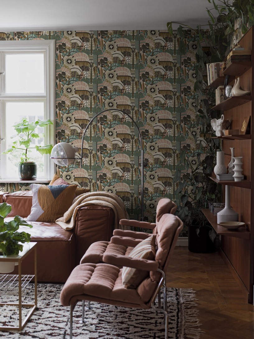 Tapeta Boras Tapeter Swedish Designer 2067 Petras tapeter Hypnotic Safari - tapeta abstrakcyjna