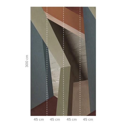 Tapeta Wall & Deco Diesel ED_DSAC2101 Architectural Color Block - tapeta stropy