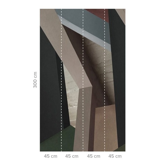 Tapeta Wall & Deco Diesel ED_DSAC2102 Architectural Color Block - tapeta stropy