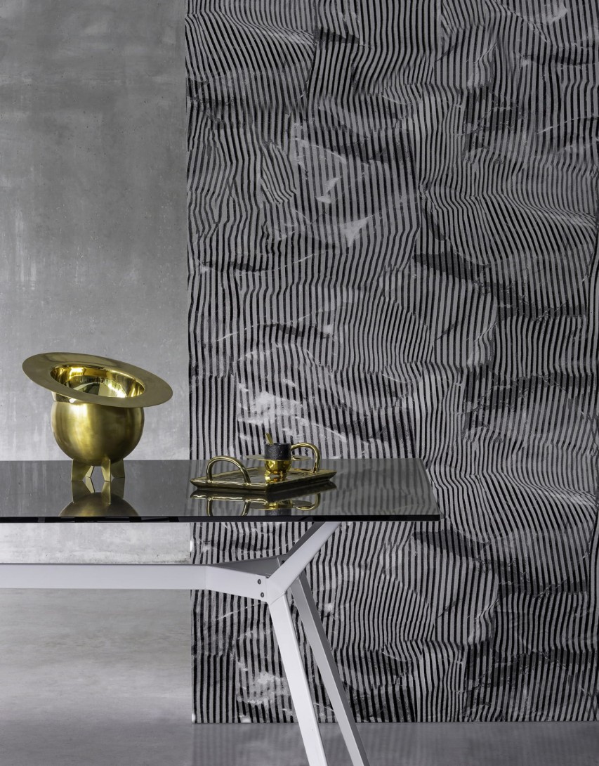 Tapeta Wall & Deco Diesel ED_DSWL2103 Wrinkled Lines - tapeta linie