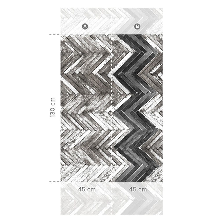 Tapeta Wall & Deco Elements TSFL084 Floor TS - tapeta jodełka