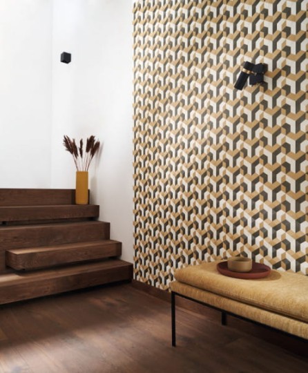 Tapeta Casadeco Perception 86493528 Mecano - tapeta sześciany