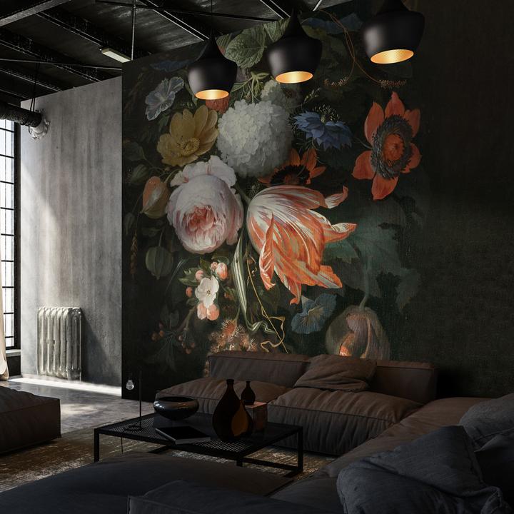 Tapeta Wall Art Noire Boudoir - tapeta kwiaty