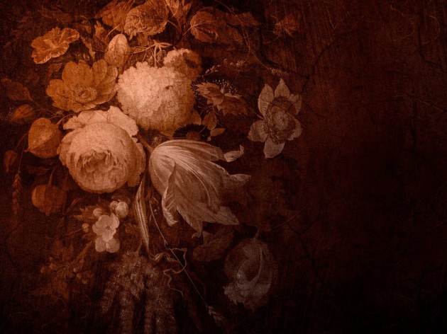 Wall Art Originals Boudoir Ugre - mural kwiaty