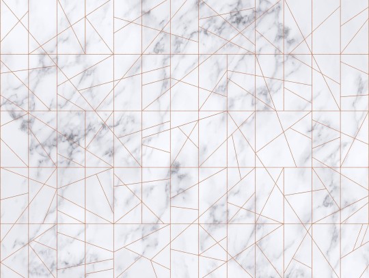 Tapeta Wall Art Raw Marble Veins Rosegold - tapeta geometryczna