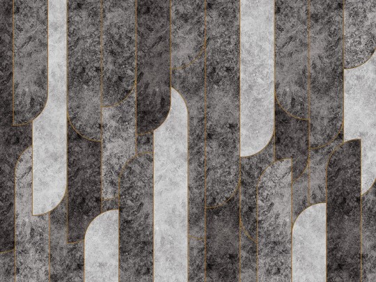 Wall Art Originals Concrete Crossing - mural geometryczny z efektem betonu