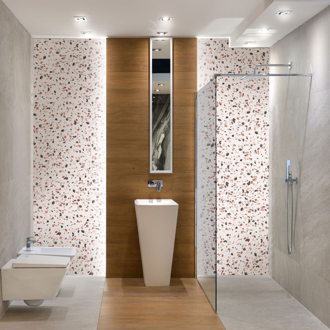 Wall Art Originals Terrazzo Rust - mural lastryko