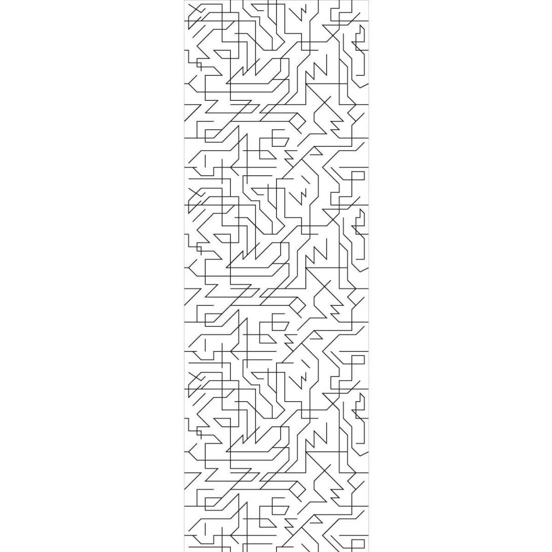 Wall Art Originals Vision Black - mural geometryczny