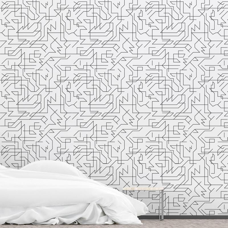 Wall Art Originals Vision Black - mural geometryczny