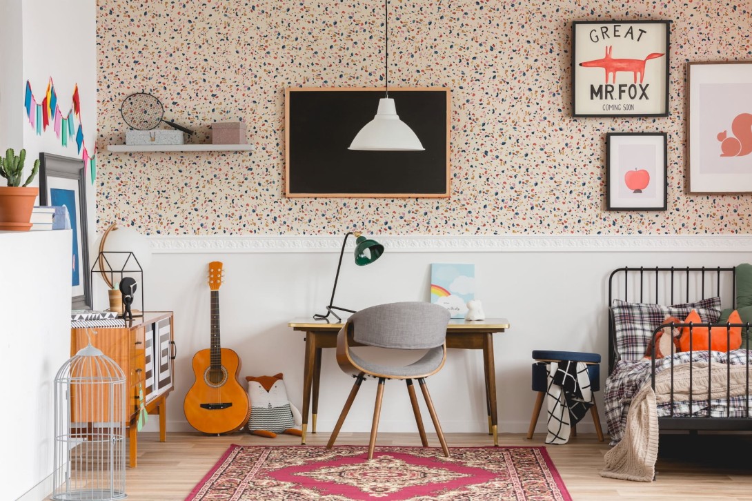 Wall Art Originals Terrazzo Pink - mural lastryko