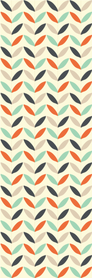 Wall Art Originals Botany 60’s vibe - mural listki