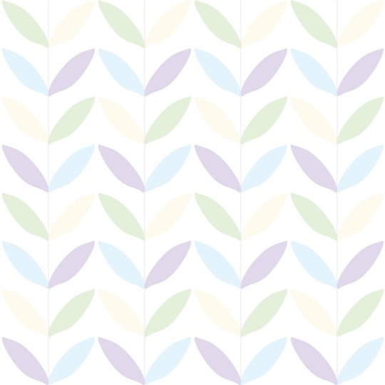Wall Art Originals Botany Soft Pastel - mural listki