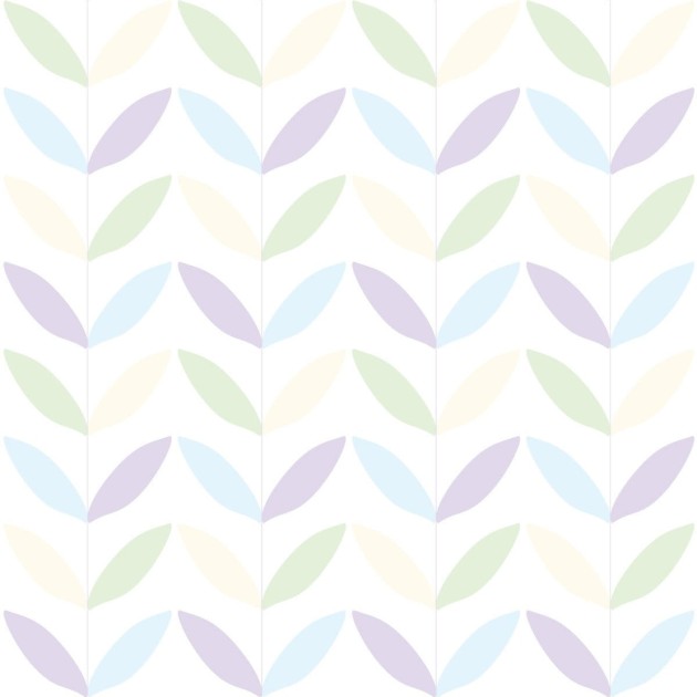 Wall Art Originals Botany Soft Pastel - mural listki