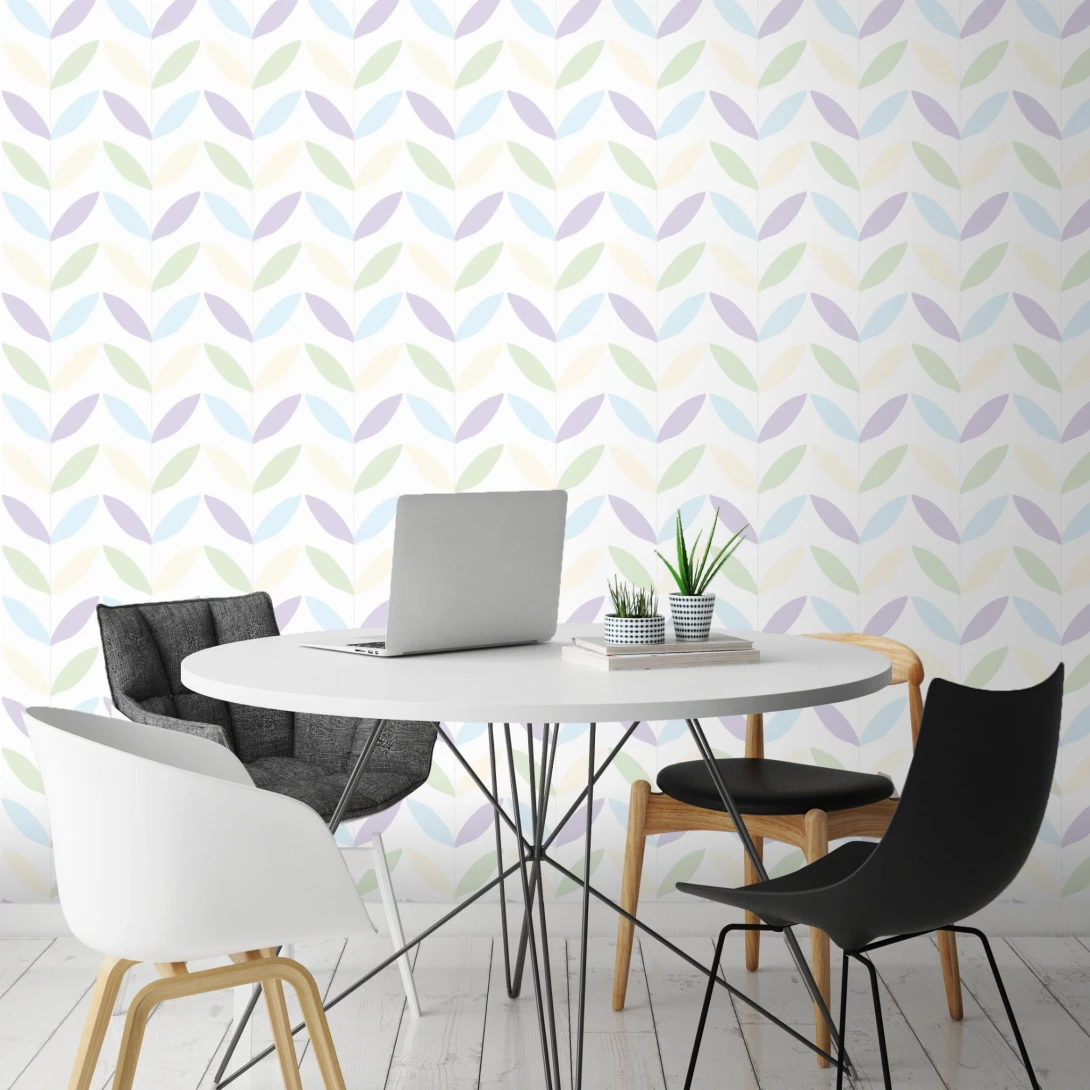 Wall Art Originals Botany Soft Pastel - mural listki