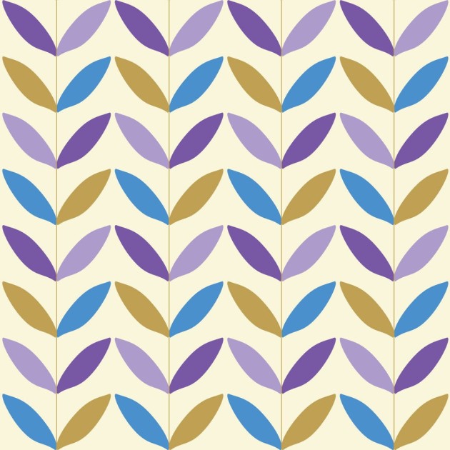 Wall Art Originals Botany Shy Plum - mural listki