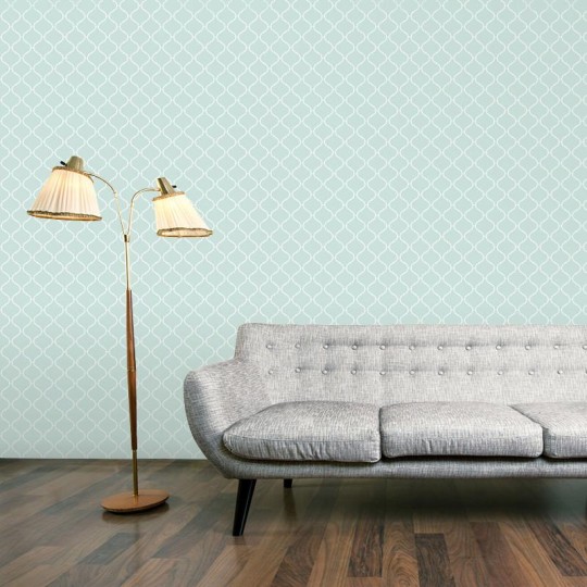 Tapeta Wall Art Classic Arabesca miętowa - tapeta geometryczna
