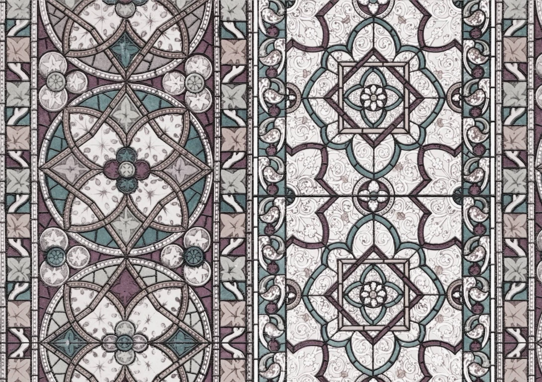 Tapeta Wall Art Classic Vitrail - tapeta zdobienia