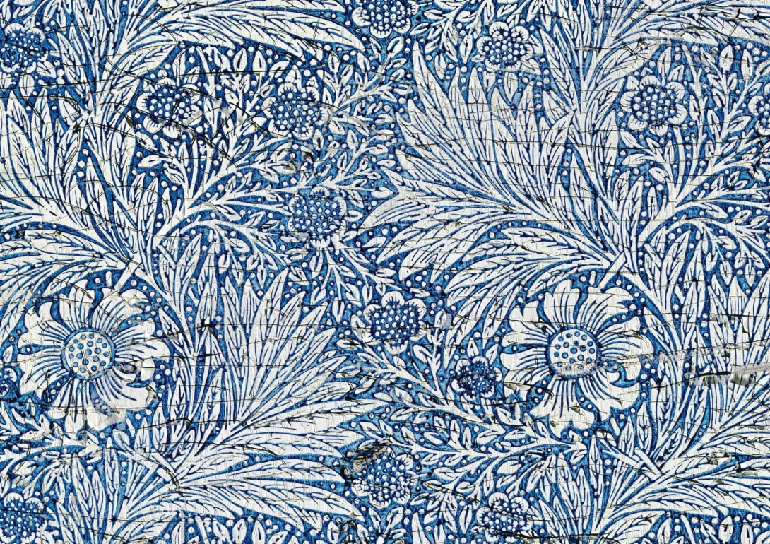 Tapeta Wall Art Classic Marigold Distressed - tapeta kwiaty