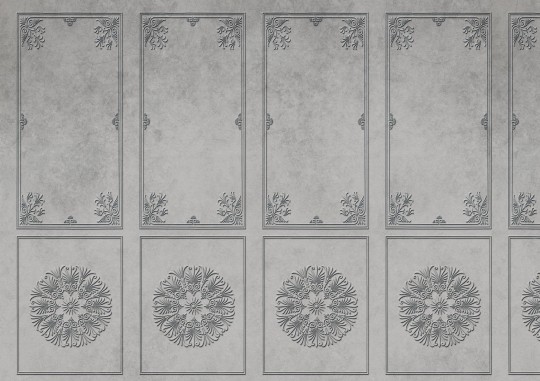 Tapeta Wall Art Classic Refined Grey - tapeta sztukateria