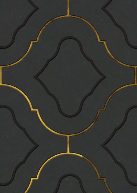 Wall Art Originals Arabesca Gold - mural geometryczny