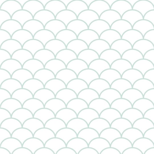 Wall Art Originals Fishscale miętowa fuga - mural geometryczny