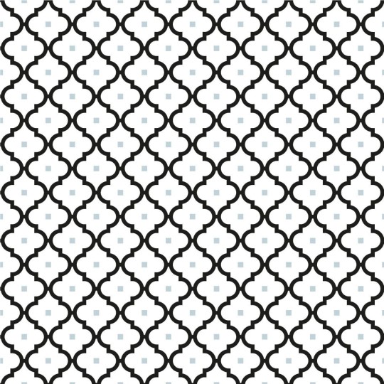 Tapeta Wall Art Classic Marocco Black - tapeta geometryczna