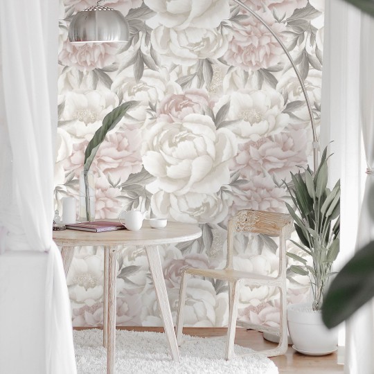 Wall Art Originals Peony light - mural piwonie