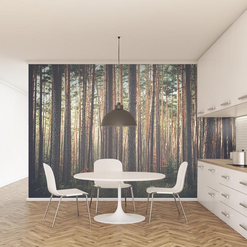 Wall Art Originals Leśny Poranek - mural drzewa
