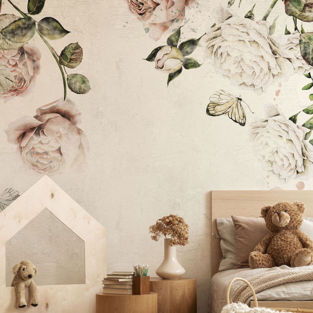 Wall Art Originals Rose Dream white - mural róże