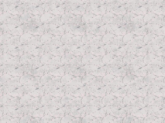 Tapeta Wall Art Nature Sakura light grey - tapeta kwiaty jabłoni i żurawie