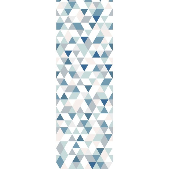 Tapeta Wall Art Geometric Triangles Coctail marine - tapeta trójkąty