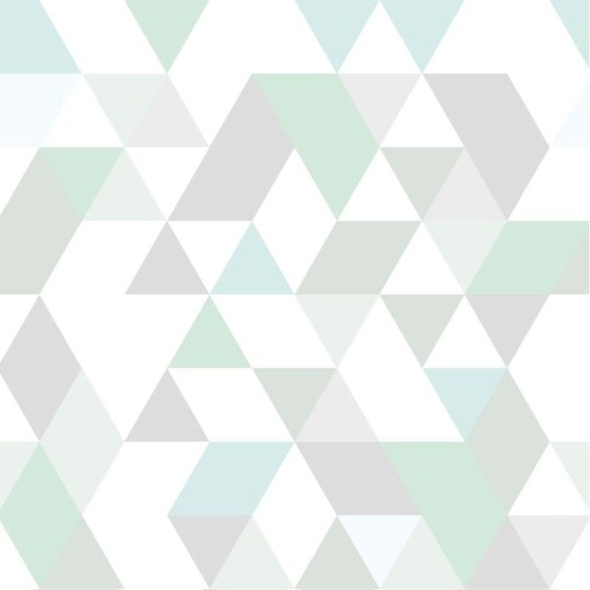 Wall Art Originals Triangles Coctail mint - mural trójkąty