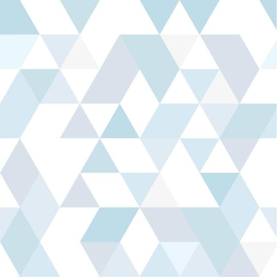Tapeta Wall Art Geometric Triangles Coctail blue - tapeta trójkąty