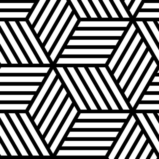 Wall Art Originals Skein Big black - mural sześciany