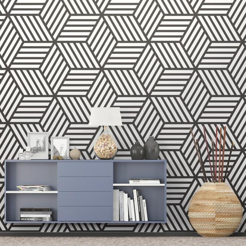 Wall Art Originals Skein Big black - mural sześciany