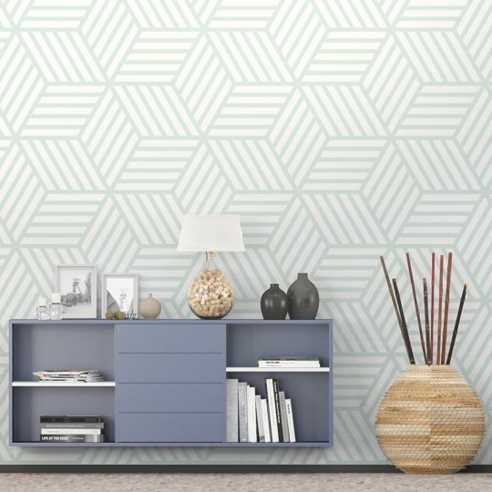 Wall Art Originals Skein Big mint - mural sześciany